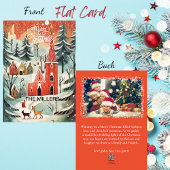 ヴィンテージ教会の写真メッセージクリスマス シーズンカード