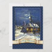 ヴィンテージ教会の宗教的クリスマスカード シーズンカード (正面)