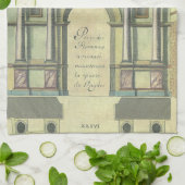 ヴィンテージ教会の扉の入りルネッサンス建築 キッチンタオル (折り畳み)