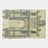 ヴィンテージ教会の扉の入りルネッサンス建築 キッチンタオル (横)