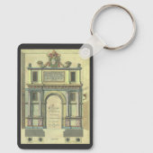 ヴィンテージ教会の扉の入りルネッサンス建築 キーホルダー (裏面)