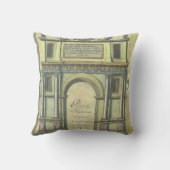 ヴィンテージ教会の扉の入りルネッサンス建築 クッション (裏面)