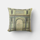 ヴィンテージ教会の扉の入りルネッサンス建築 クッション (正面)