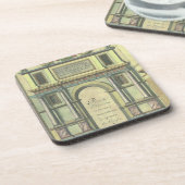 ヴィンテージ教会の扉の入りルネッサンス建築 コースター (左側)