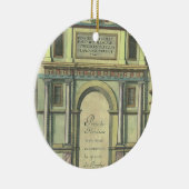 ヴィンテージ教会の扉の入りルネッサンス建築 セラミックオーナメント (右)