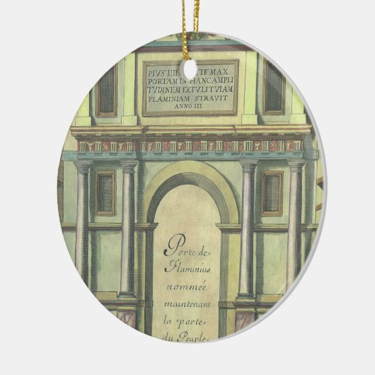 ヴィンテージ教会の扉の入りルネッサンス建築 セラミックオーナメント (左)