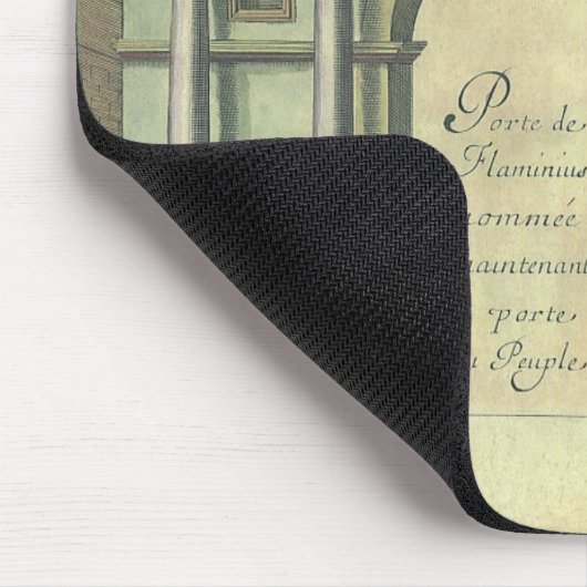 ヴィンテージ教会の扉の入りルネッサンス建築 マウスパッド (コーナー)