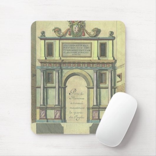 ヴィンテージ教会の扉の入りルネッサンス建築 マウスパッド (マウス)