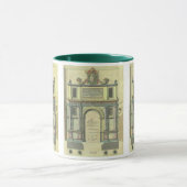 ヴィンテージ教会の扉の入りルネッサンス建築 マグカップ (中央)