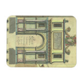 ヴィンテージ教会の扉の入りルネッサンス建築 マグネット (横)