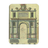 ヴィンテージ教会の扉の入りルネッサンス建築 マグネット (縦)