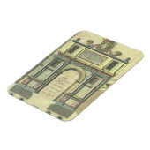 ヴィンテージ教会の扉の入りルネッサンス建築 マグネット (左側)