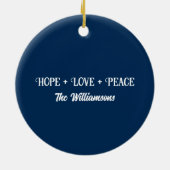 ヴィンテージ教会カスタムクリスマス セラミックオーナメント (裏面)