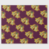 ヴィンテージ教会クリスマスベルギフトラッピング紙 ラッピングペーパー (フラット)