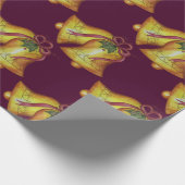 ヴィンテージ教会クリスマスベルギフトラッピング紙 ラッピングペーパー (角)