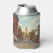 ヴィンテージ教会通り、バーリントン、VT 缶クーラー (缶正面)