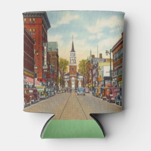 ヴィンテージ教会通り、バーリントン、VT 缶クーラー (正面)