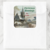 ヴィンテージ教会 スクエアシール (バッグ)