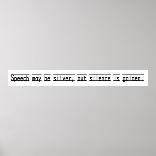 ヴィンテージ教室の諺 ポスター (正面)