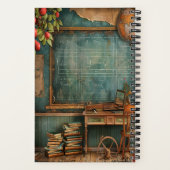 ヴィンテージ教室5.5インチx 8.5インチスパイラルノートブック ノートブック (裏面)