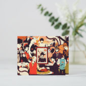 ヴィンテージ数々の人間キャラクターユーモアパーティー シーズンポストカード (スタンド正面)