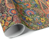 ヴィンテージ数々の着色花柄 ラッピングペーパー (ロールコーナー)