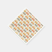 ヴィンテージ数々の色の車型 スタンダードカクテルナプキン (角)