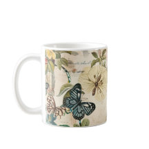 ヴィンテージ数々の蝶と花