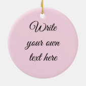 ヴィンテージ数々の黄金色の花モノグラム文字 セラミックオーナメント (裏面)