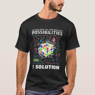 ヴィンテージ数学の愛好家スピードキュービングティー Tシャツ