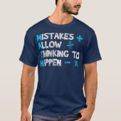ヴィンテージ数学教師の面白いフレーズギフト 面白い数学 Tシャツ (正面)