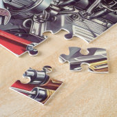 ヴィンテージ整備士のピンアップ ジグソーパズル (側面)