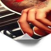 ヴィンテージ整備士のピンアップ ポスター (角)