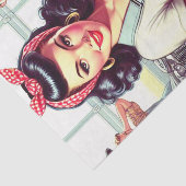 ヴィンテージ整備士のピンアップ 薄葉紙 (詳細)