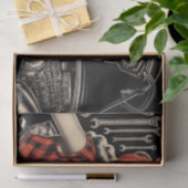 ヴィンテージ整備士ピン留め 薄葉紙 (ギフト)