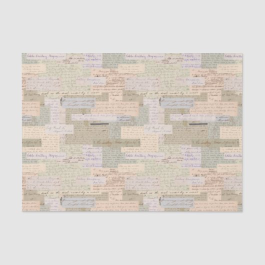 ヴィンテージ文字エフェメラ 薄葉紙 (正面)