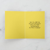 ヴィンテージ文字メッセージハッピーバースデーユーモアカード カード (内部)