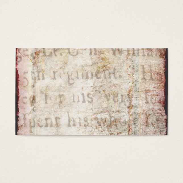 ヴィンテージ文字1700背景紙空白のテンプレート (正面)