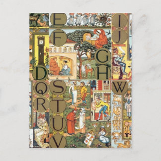 ヴィンテージ文字 ポストカード