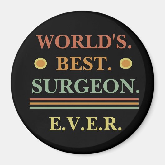 ヴィンテージ文字 |世界の最高の医医 |ギフト マグネット (正面)