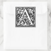 ヴィンテージ文字「A」 スクエアシール (バッグ)