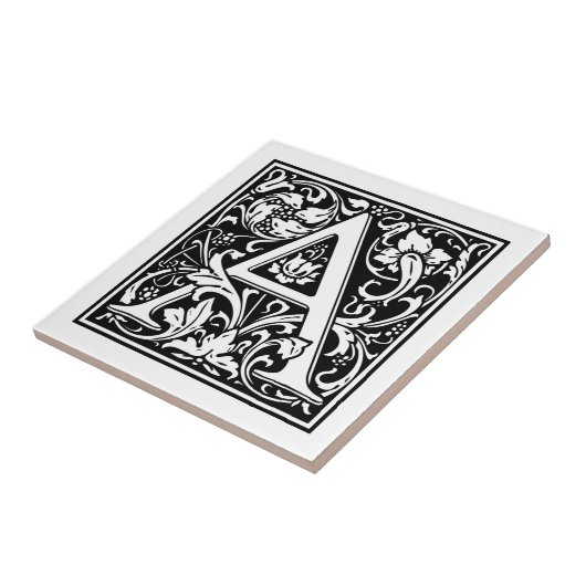 ヴィンテージ文字「A」 タイル (側面)