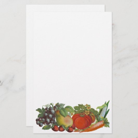 ヴィンテージ文房具 便箋 (正面/裏面)