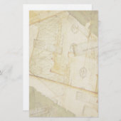 ヴィンテージ文房具 便箋 (正面/裏面)