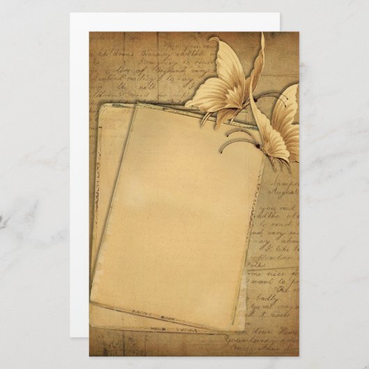 ヴィンテージ文房具 便箋 (正面/裏面)