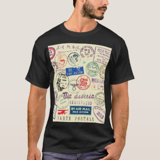 ヴィンテージ文書:スタンプセット収集。 Tシャツ