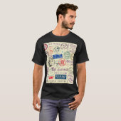 ヴィンテージ文書:スタンプセット収集。 Tシャツ (正面フル)