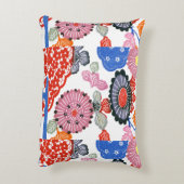 ヴィンテージ文紅型：小さくらんぼの花… アクセントクッション (裏面(縦))