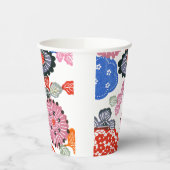 ヴィンテージ文紅型:小さくらんぼの花… 紙コップ (左)