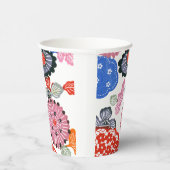 ヴィンテージ文紅型：小さくらんぼの花… 紙コップ (右)